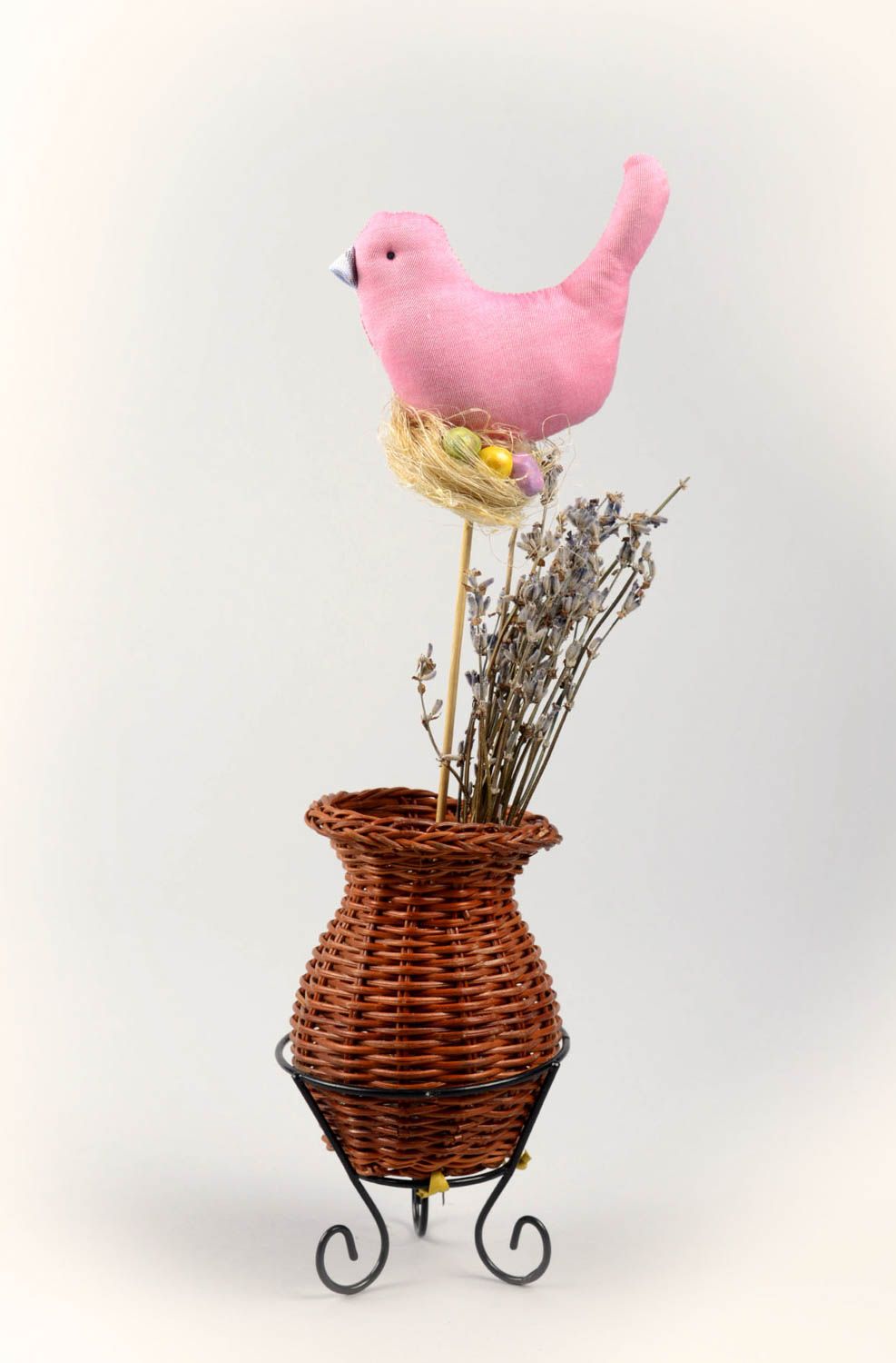 Разрыхлитель почвы ручной работы интерьерная игрушка розовая декор для дома фото 10