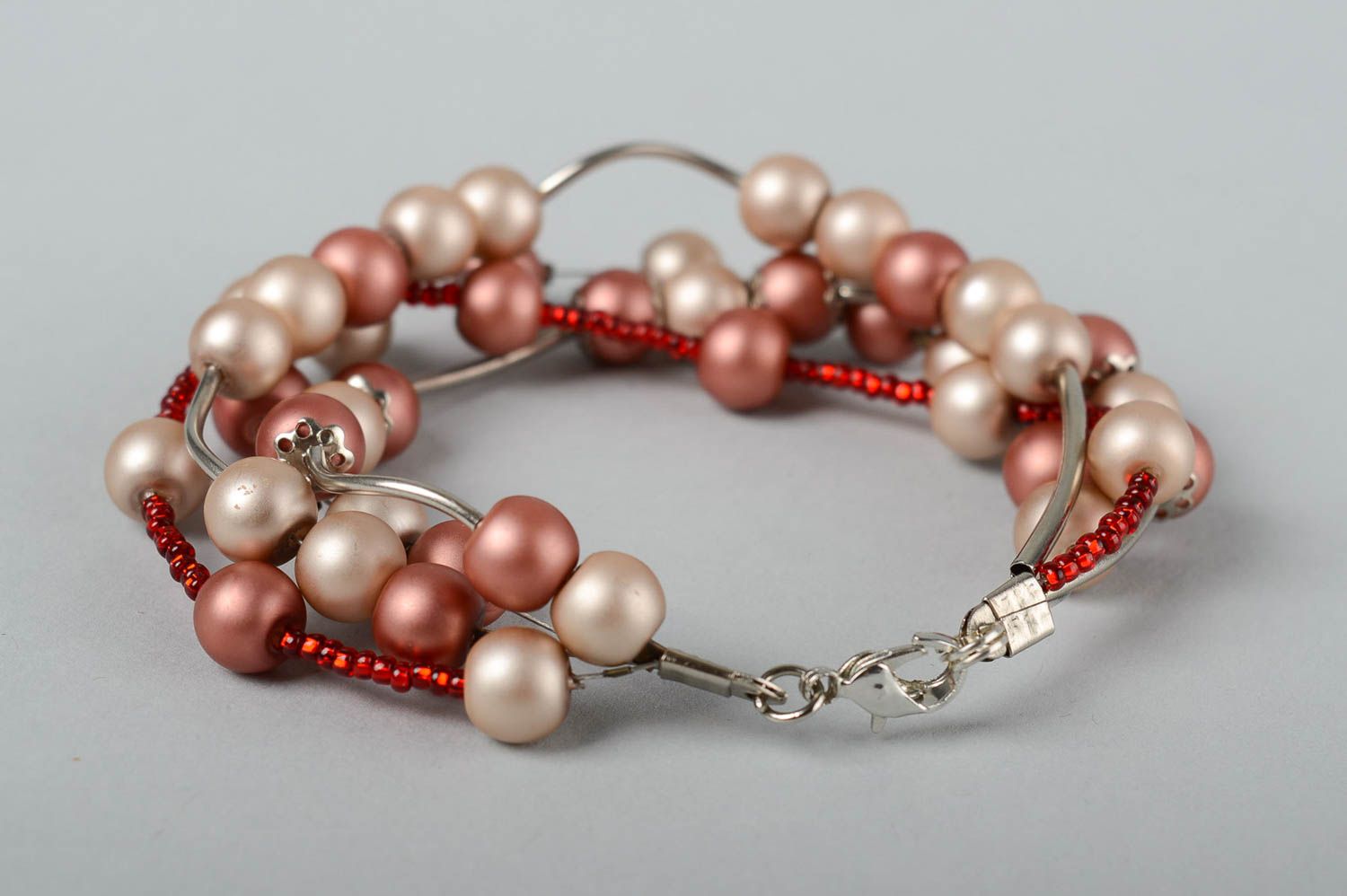 Handmade ceramic bracelet beaded bracelet summer accessories fashion jewelry photo 1
