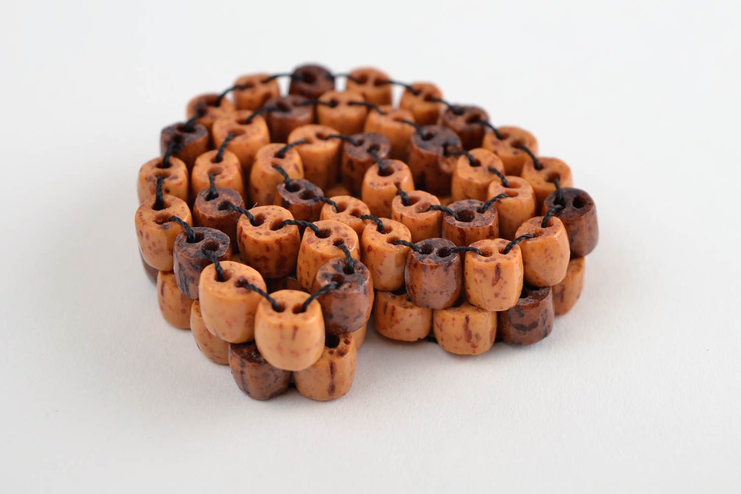 Handmade bracelet wooden jewelry bead bracelet designer aceessories photo 5