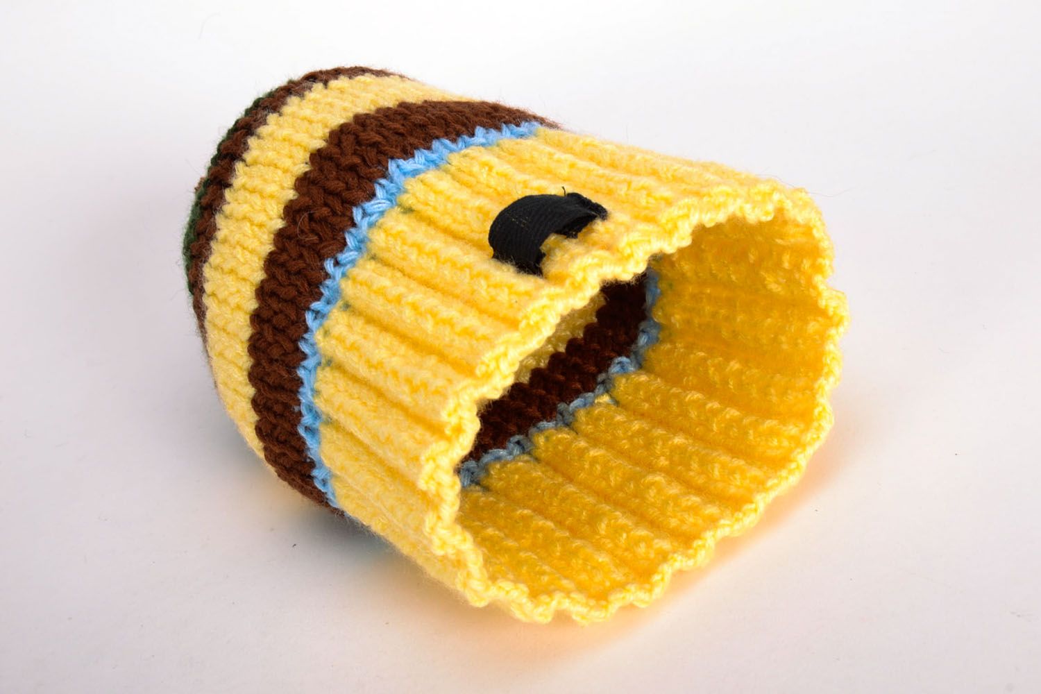 Warm hand knit hat  photo 5