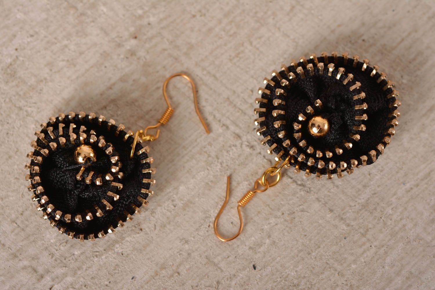 Handmade Schmuck Reißverschluss Ohrringe Accessoire für Frauen Designer Schmuck foto 3