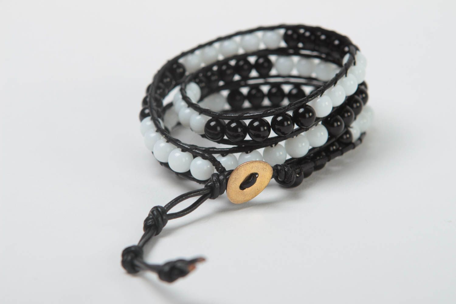Beads bracelet handmade bracelet made of beads unusual gift beads jewelry photo 5