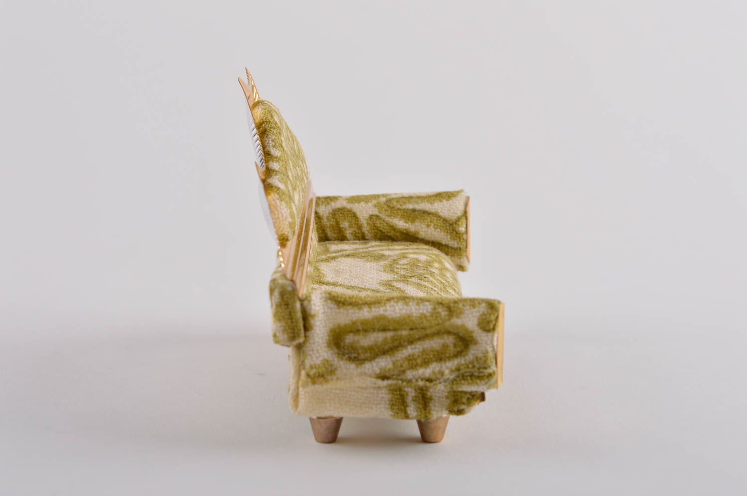 Statuette décorative Figurine fait main sofa de taille miniature Déco maison photo 5