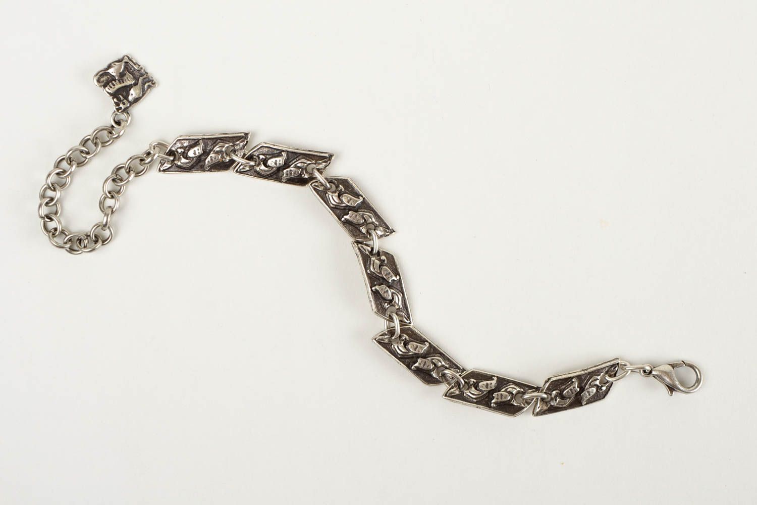 Браслет ручной работы тонкий браслет из металла красивый элитная бижутерия фото 3