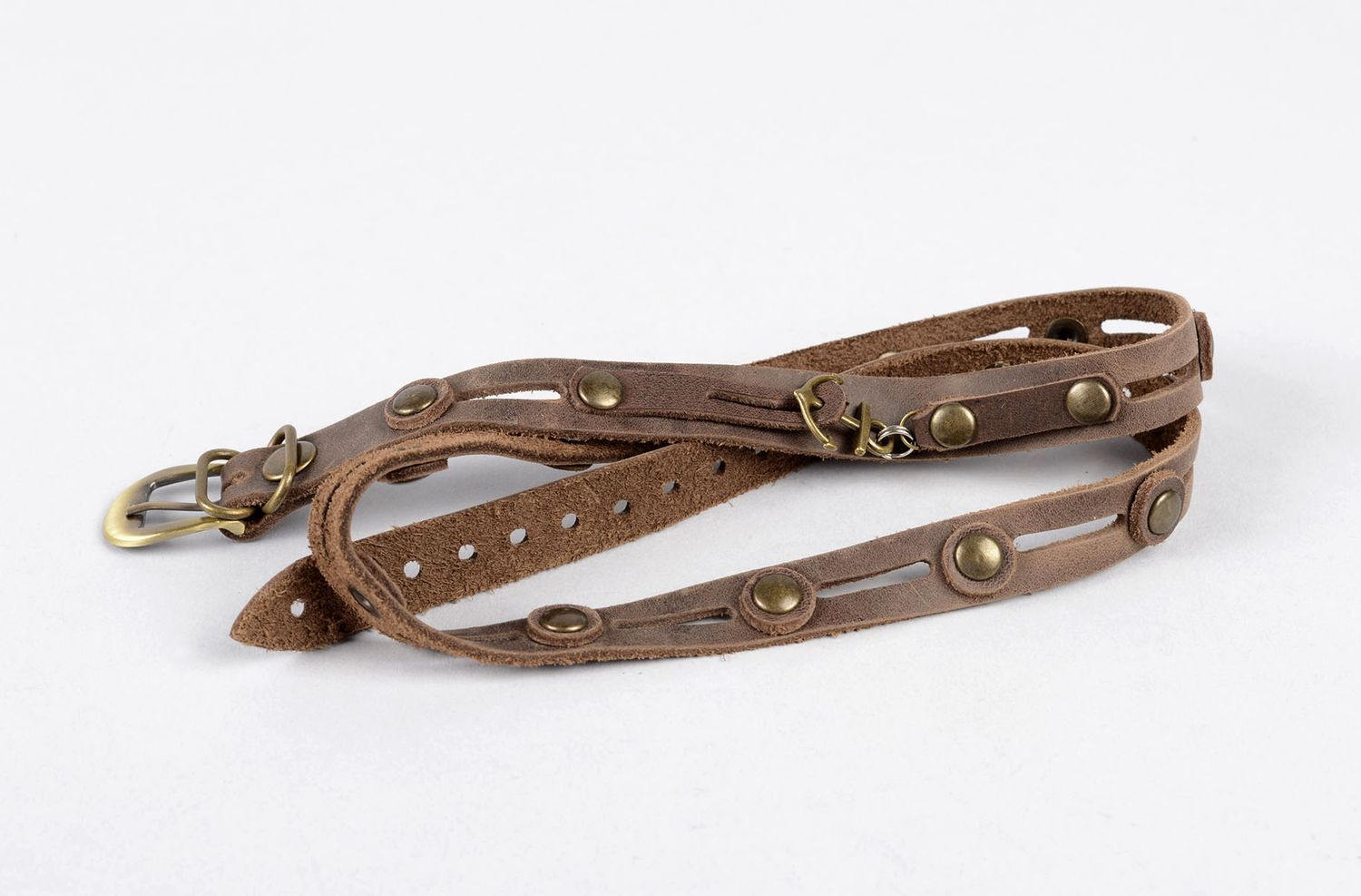 Handmade leather bracelet cool jewelry designs leather goods gift ideas photo 4