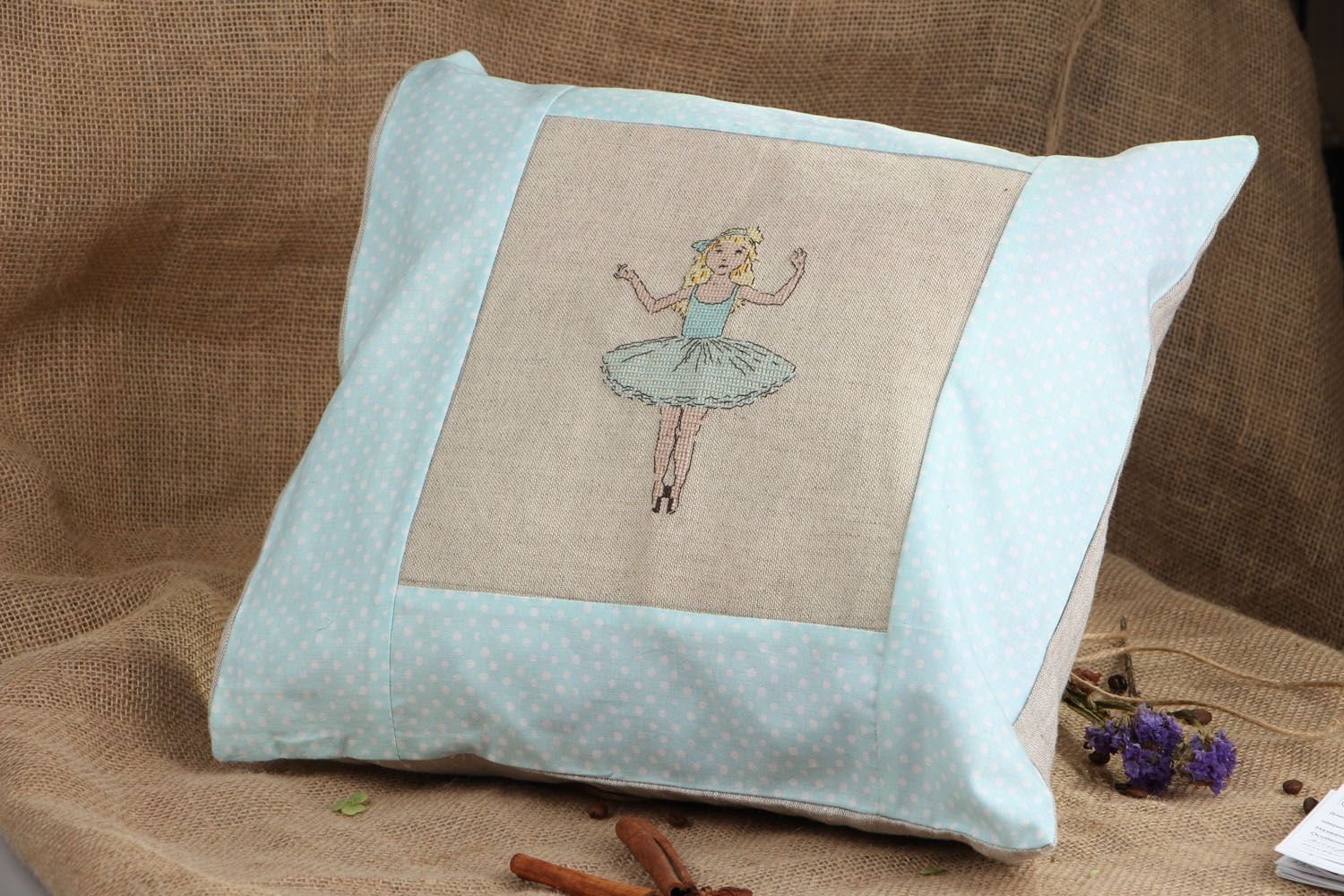 Homemade pillow case Little Ballerina photo 5