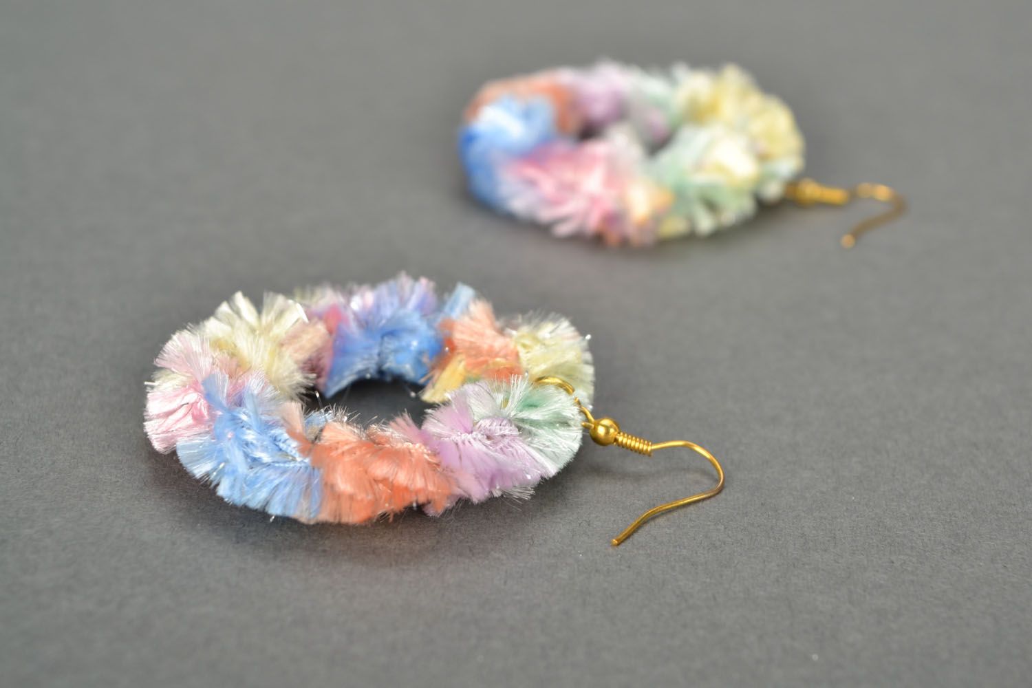Crocheted earrings photo 1