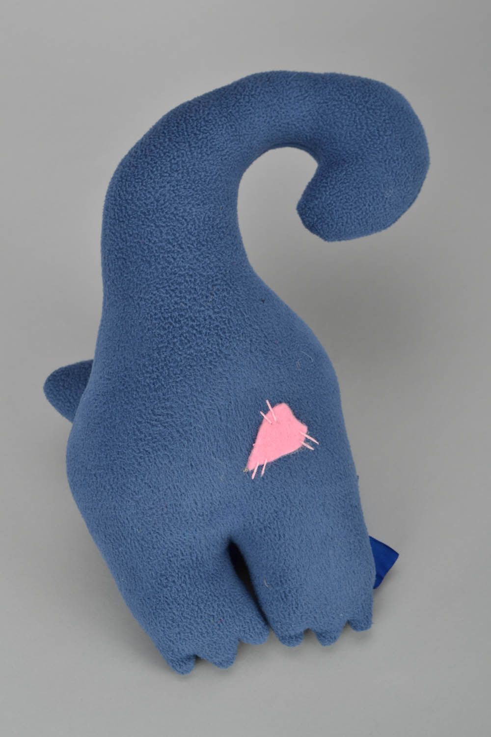 Fabric toy Cat with Curly Tail photo 5
