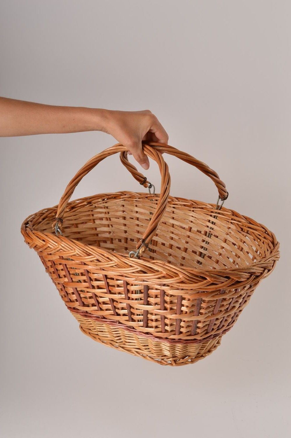 Handmade cute Easter basket stylish decorative element designer basket photo 6