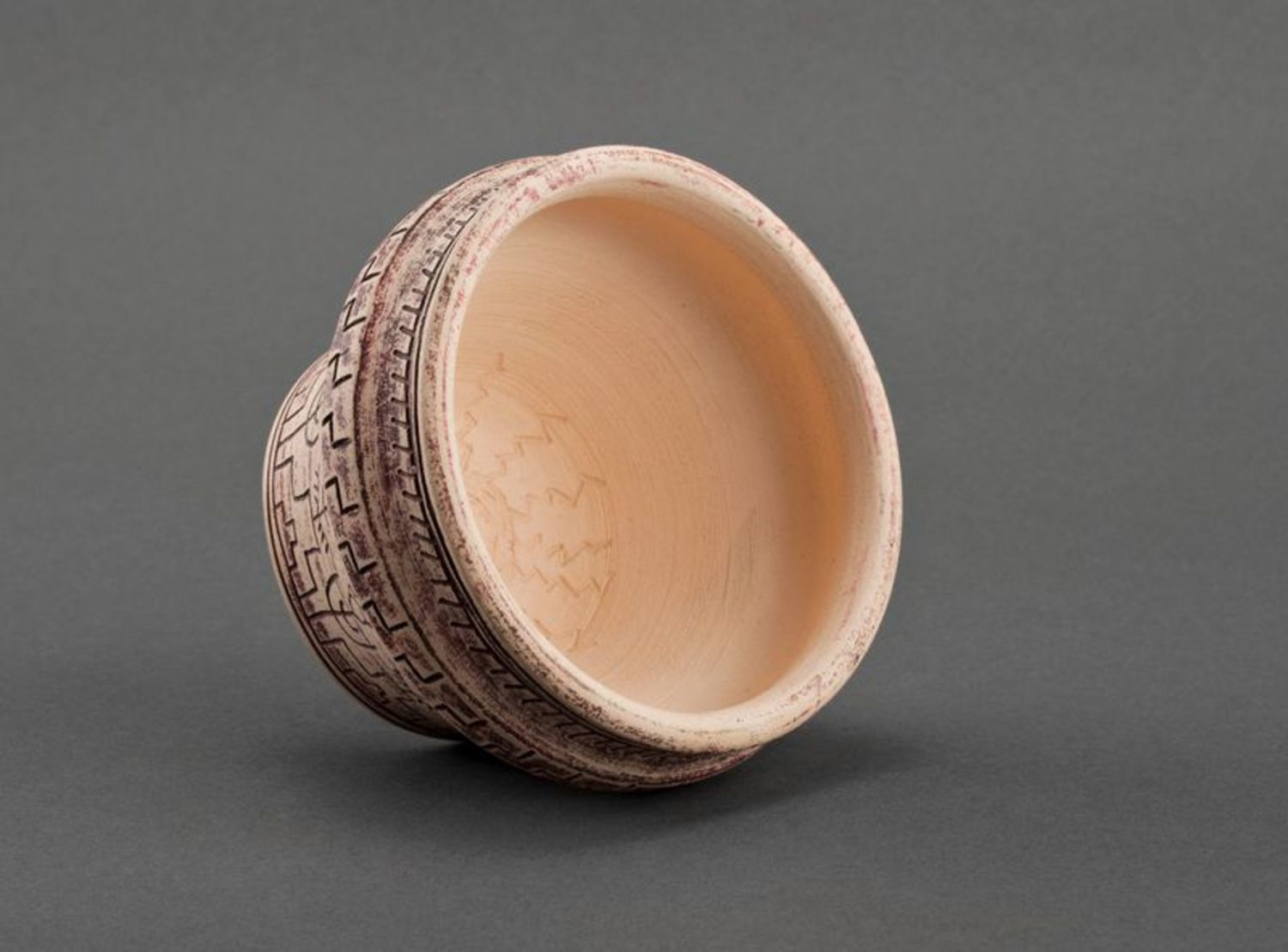 Vaso piccolo fatto a mano vaso di argilla naturale vaso in stile etnico
 foto 2