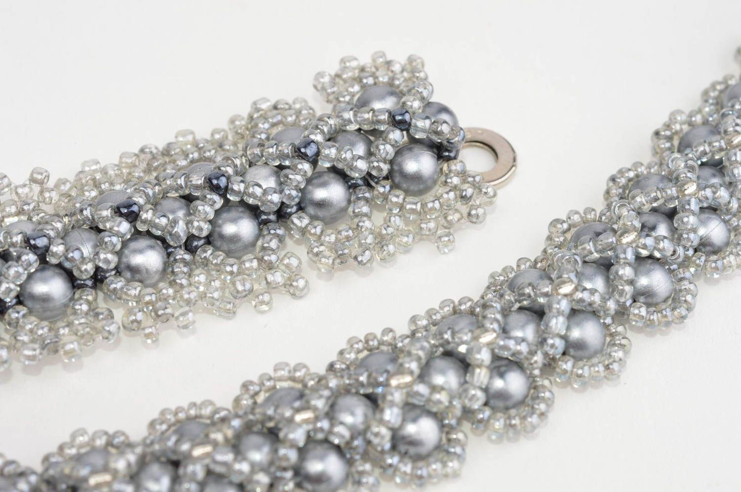 Beautiful handmade necklace designer beaded bracelet stylish unusual jewelry photo 5