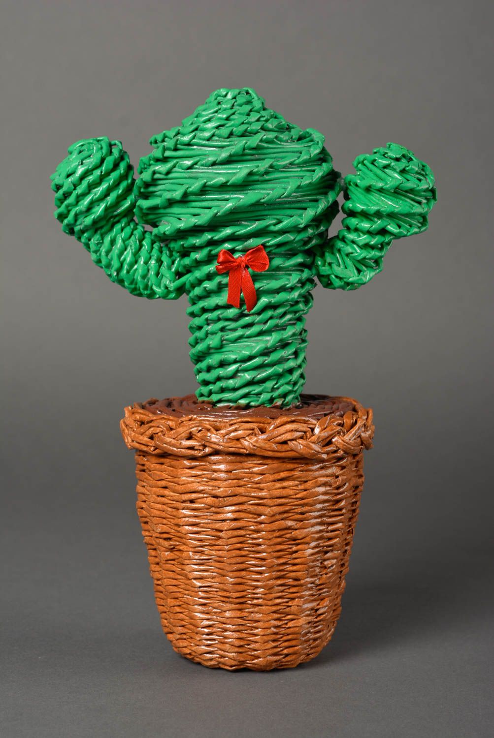 Schmuck Schatulle handmade Schmuckkästchen Papier Geschenk für Frauen mit Kaktus foto 1