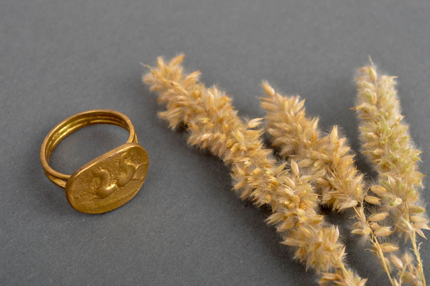Handmade Schmuck Ring Damen Modeschmuck Accessoires für Frauen aus Messing foto 1