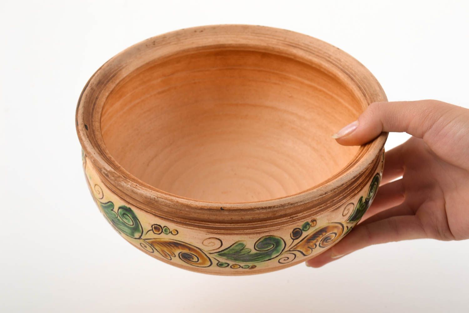 Handmade Keramik Schüssel Küchen Deko Keramik Geschirr Geschenk für Frauen 1.5 L foto 4