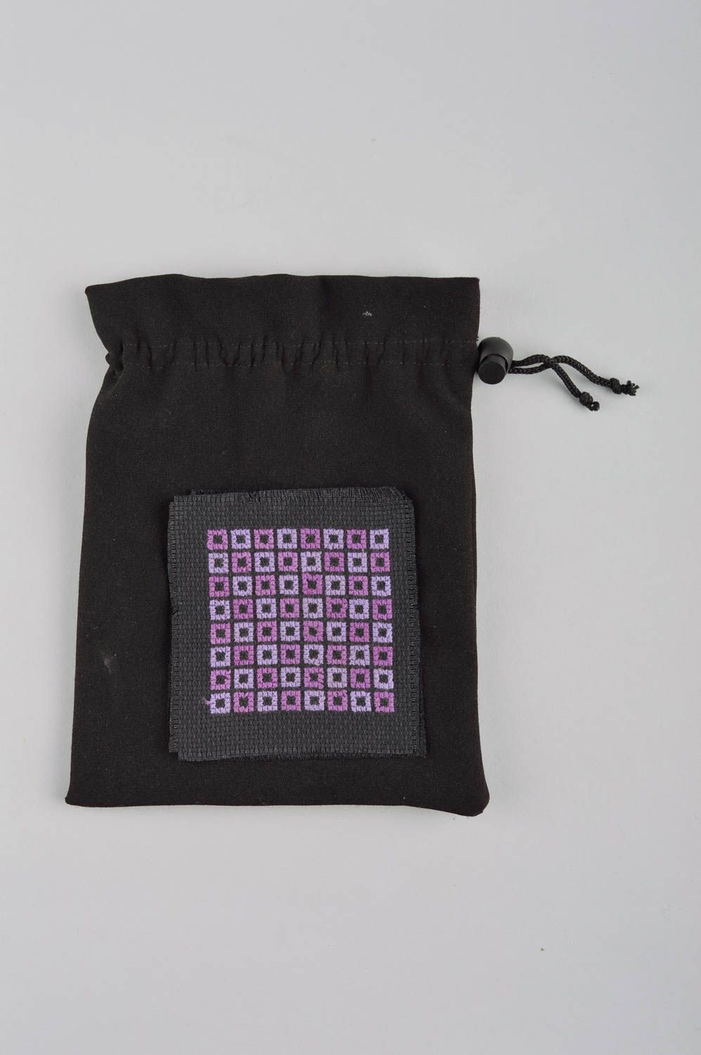 Кошелек из ткани ручной работы женский кошелек мешочек для монет вышитый фото 2
