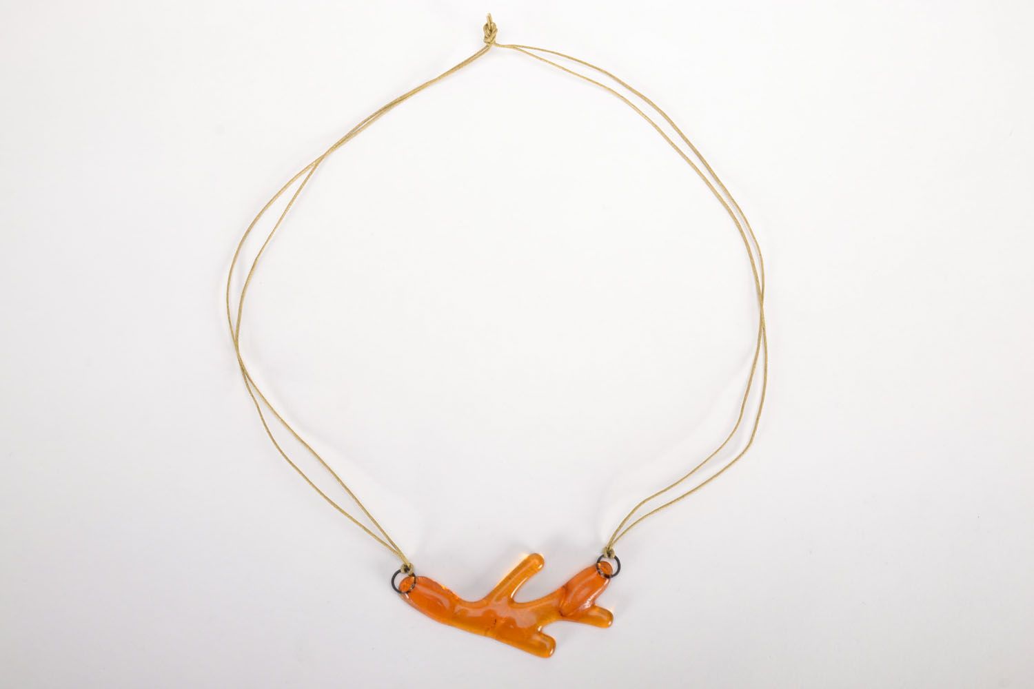 Handmade Halskettenanhänger aus Glas foto 3