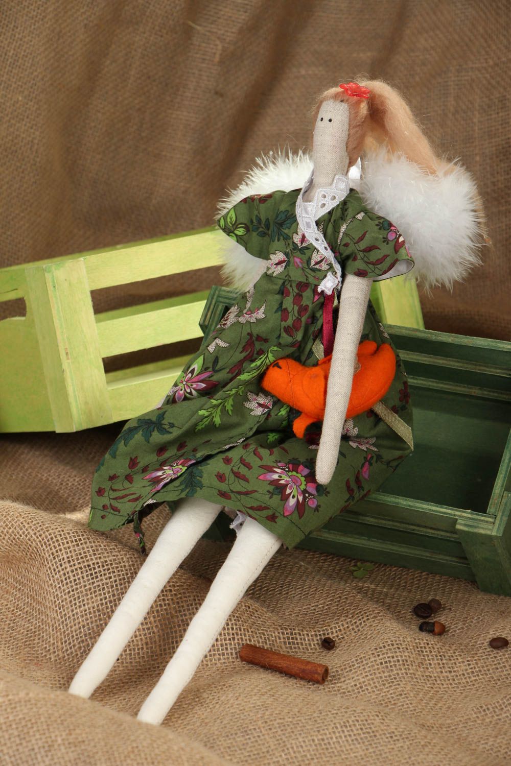 Handmade designer doll Forest Angel photo 5