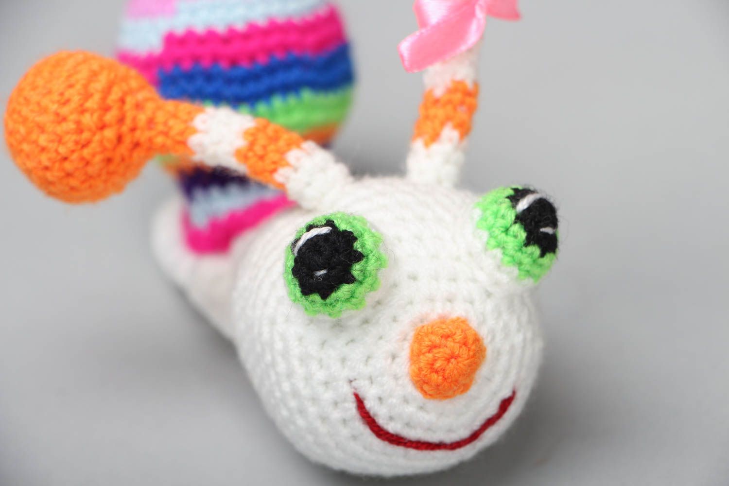Handmade soft crochet snail  photo 2