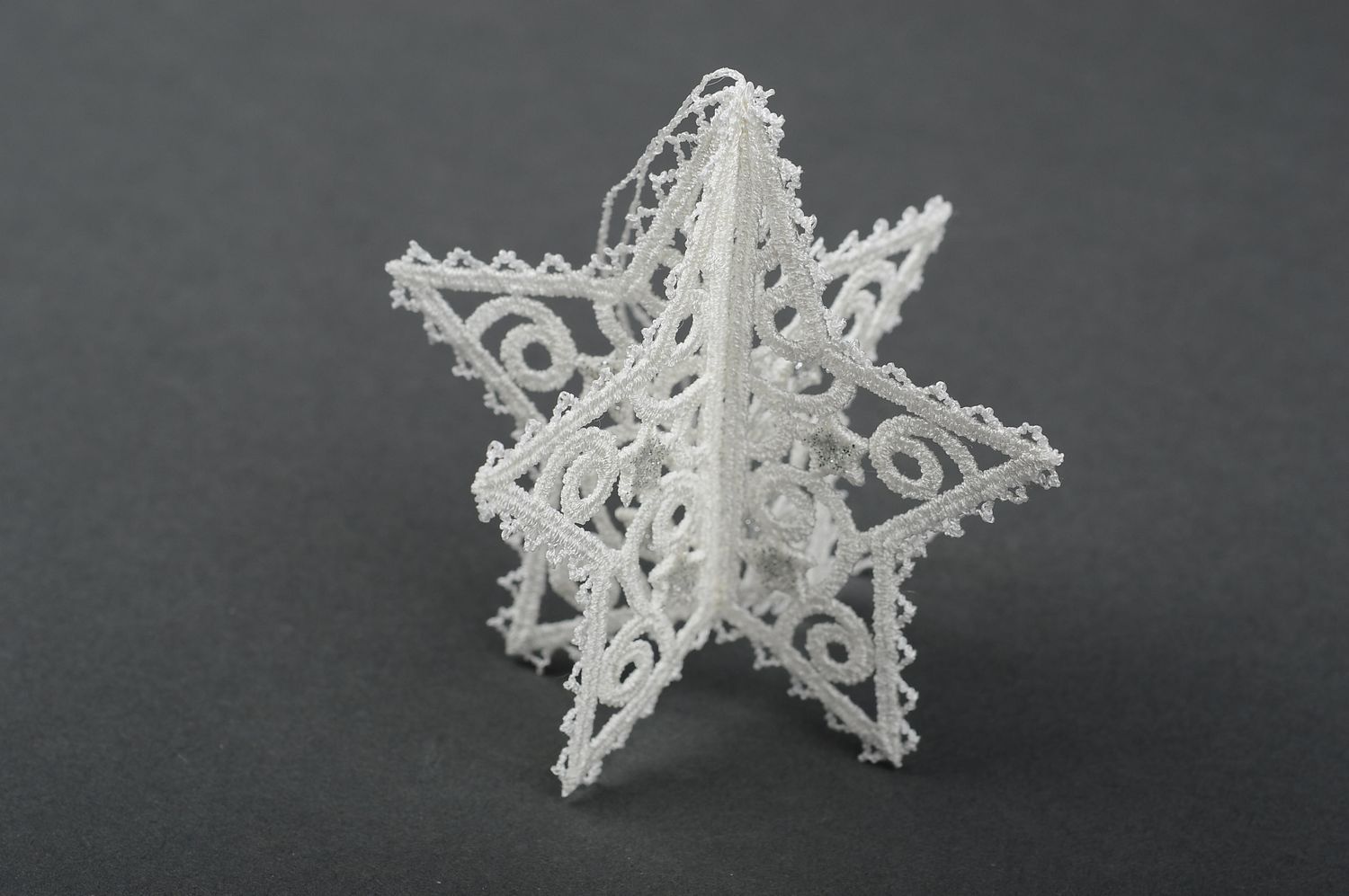 Openwork Christmas toy handmade Christmas decor star toy decorative use only photo 5