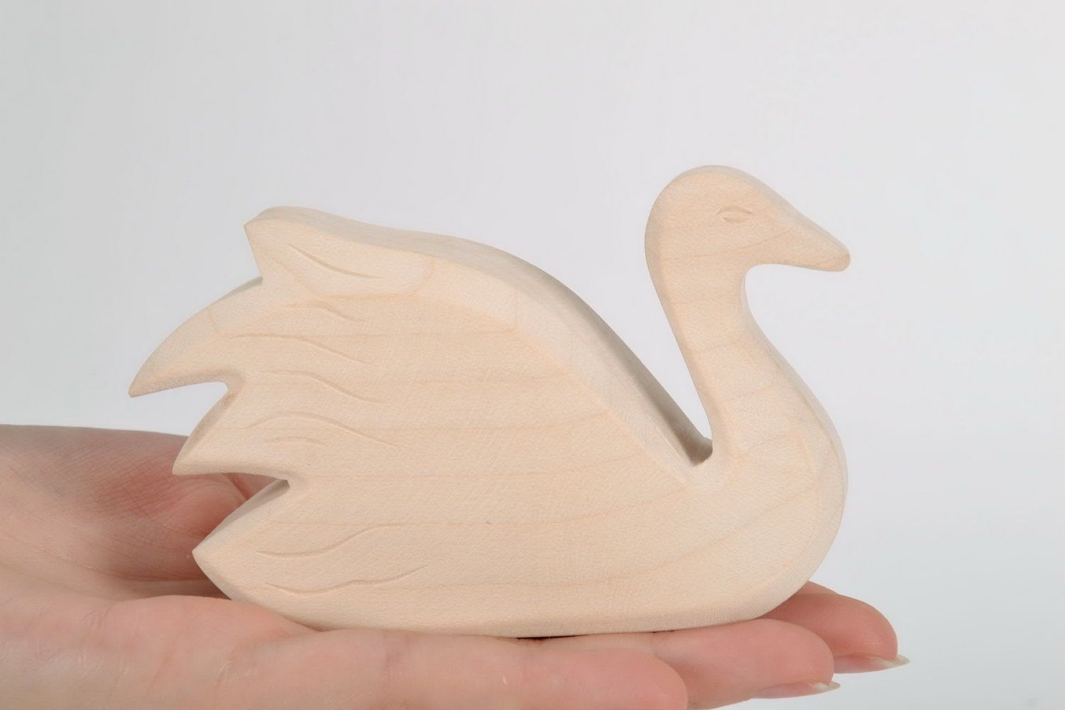 Wooden figurine Swan photo 1