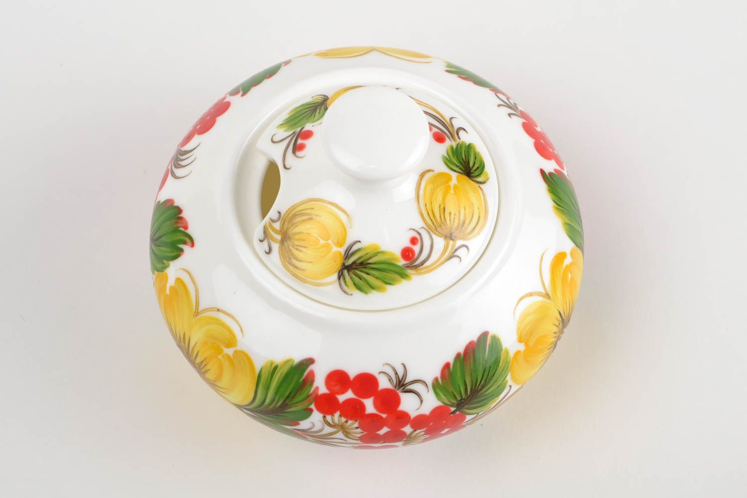 Azucarera de porcelana hecha a mano decoración de interior utensilio de cocina foto 4