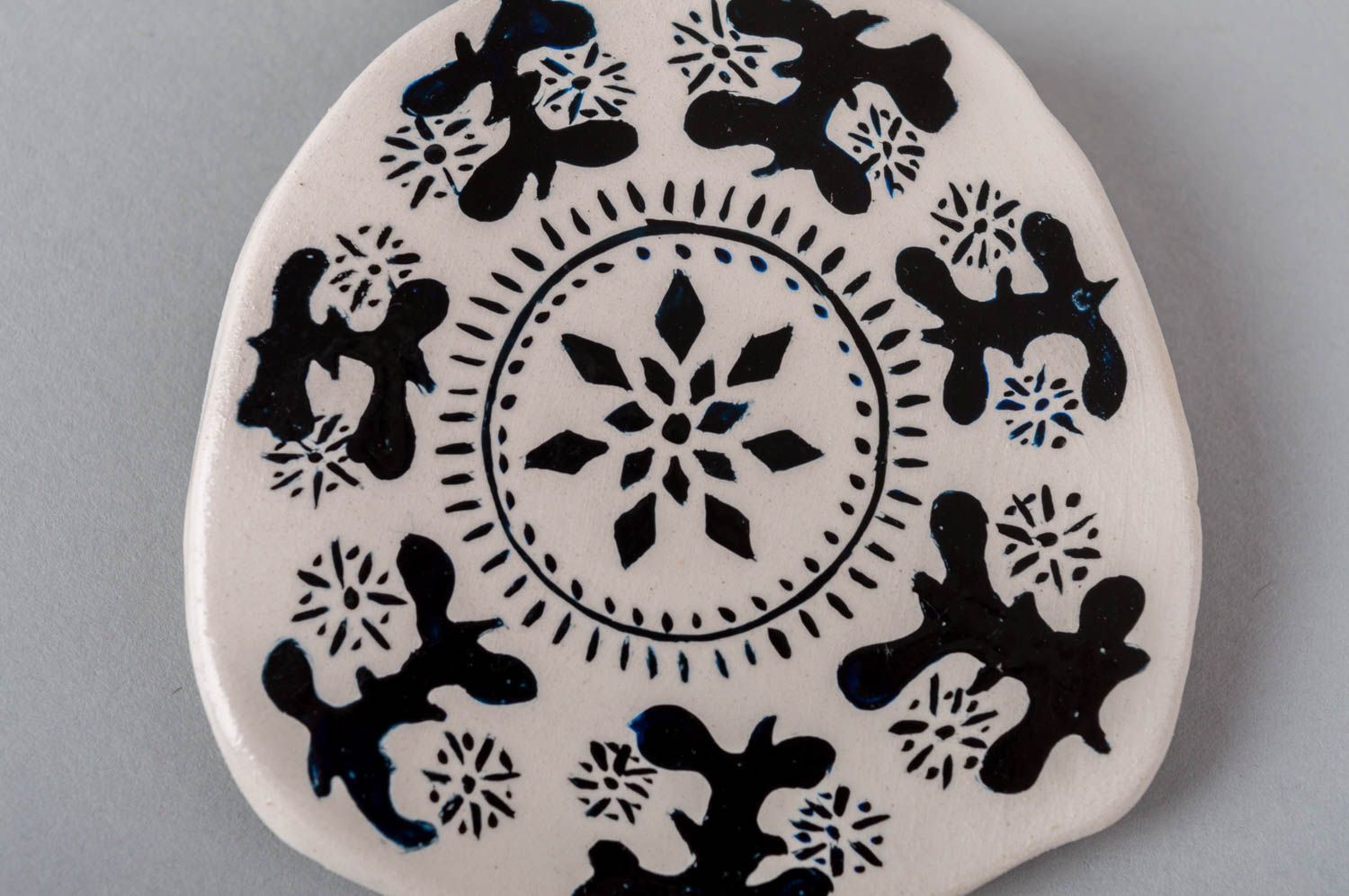Handmade Schmuck Brosche Keramik Schmuck Geschenk für Frauen Schmuck aus Ton foto 5