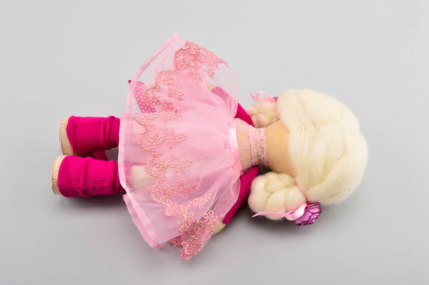 Кукла ручной работы кукла из ткани авторская кукла маленькая декоративная фото 4