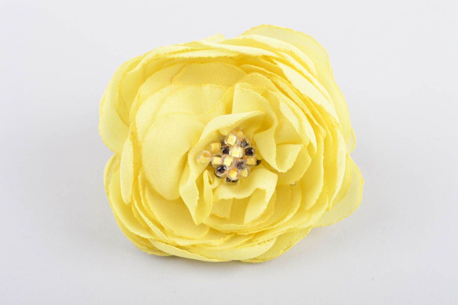 Handmade designer hair accessories flower hair tie fabric jewelry gifts for girl photo 2
