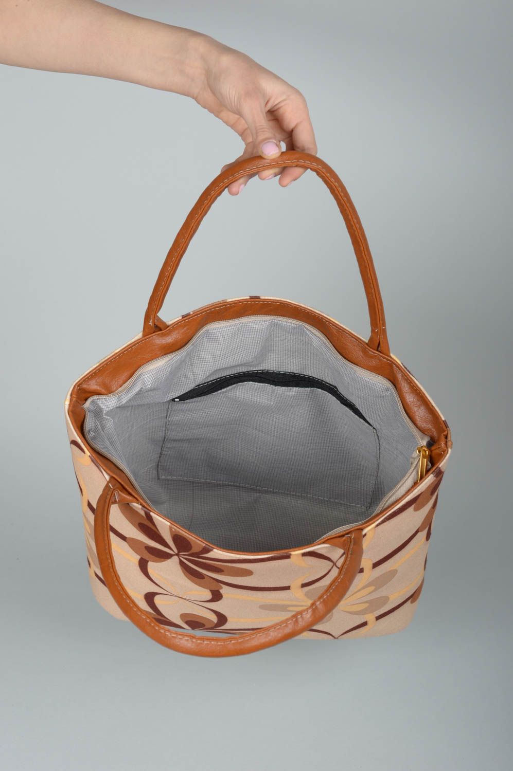 Bolso de cuero artificial artesanal accesorio para mujer regalo especial foto 5