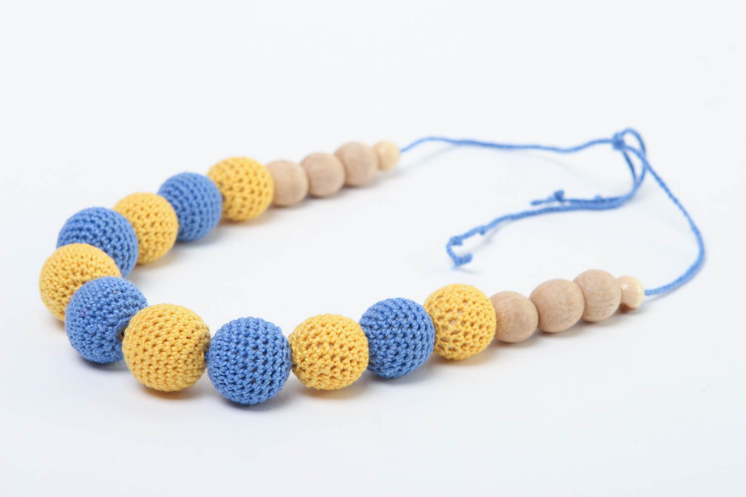 Handmade crocheted necklace cute nursing necklace accessory for newborns photo 3
