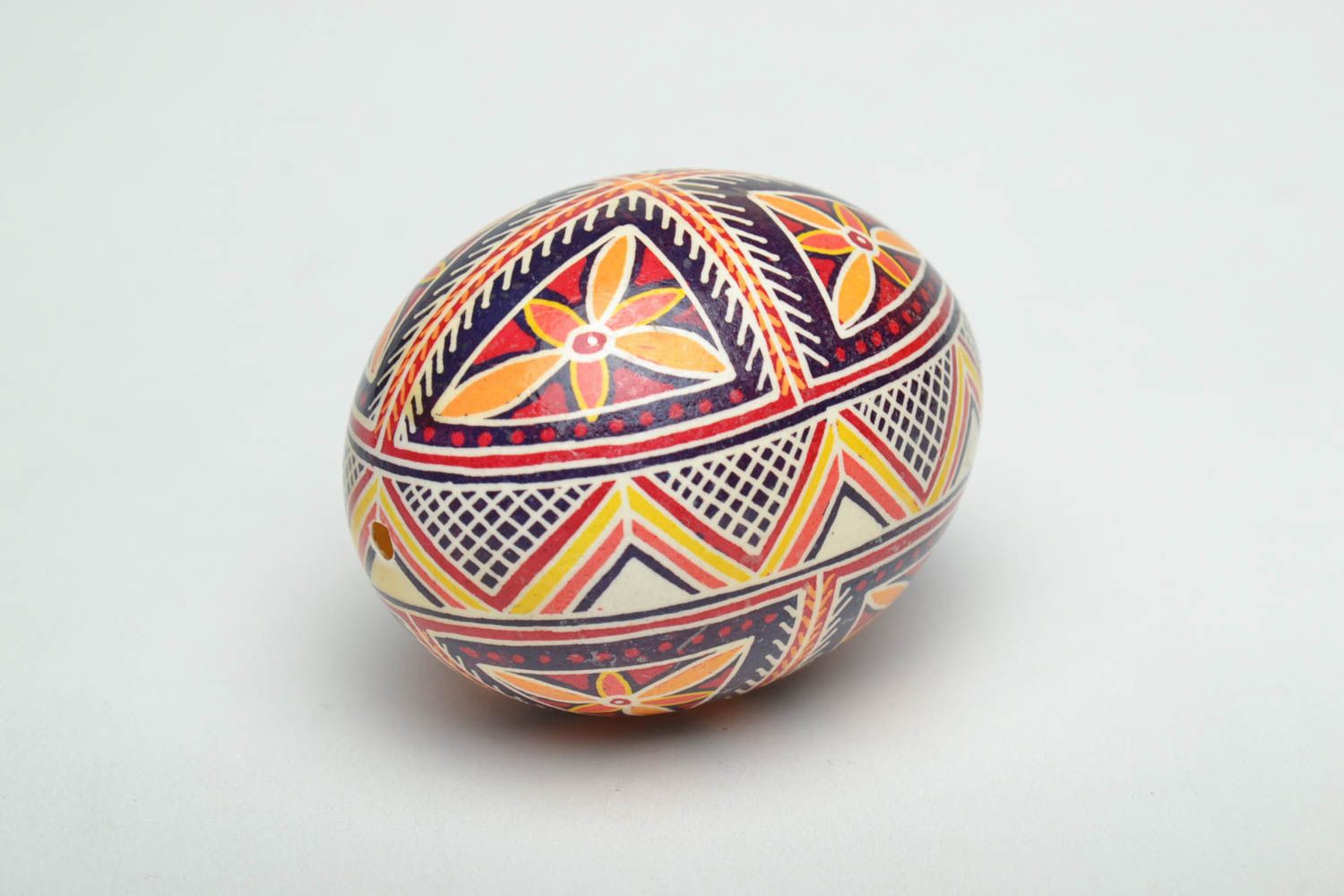 Easter egg hand painted with aniline dyes photo 4