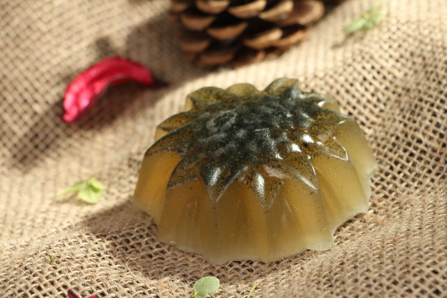 Soap based on a green clay Sunflower photo 5
