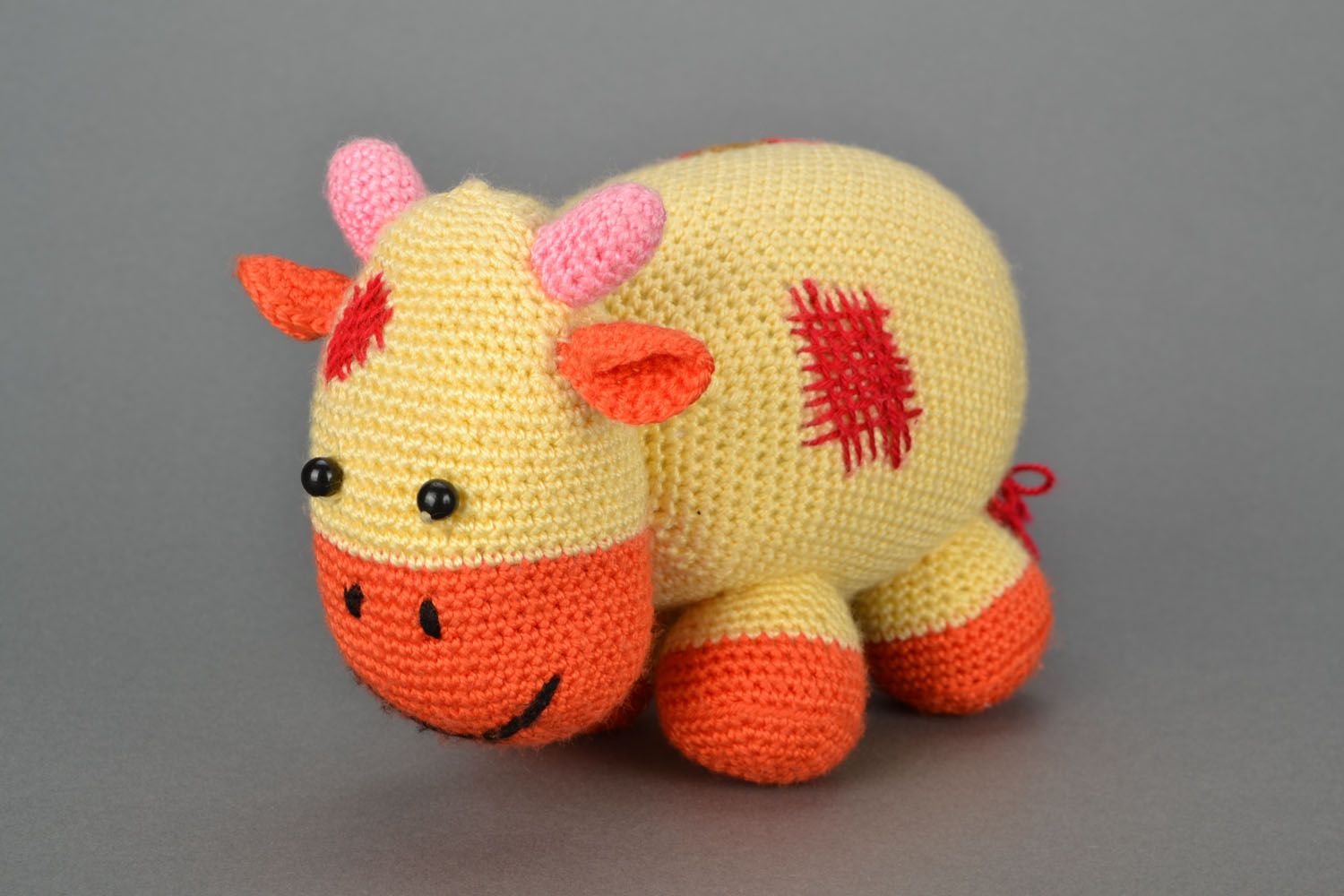 Soft crochet toy Cow photo 1