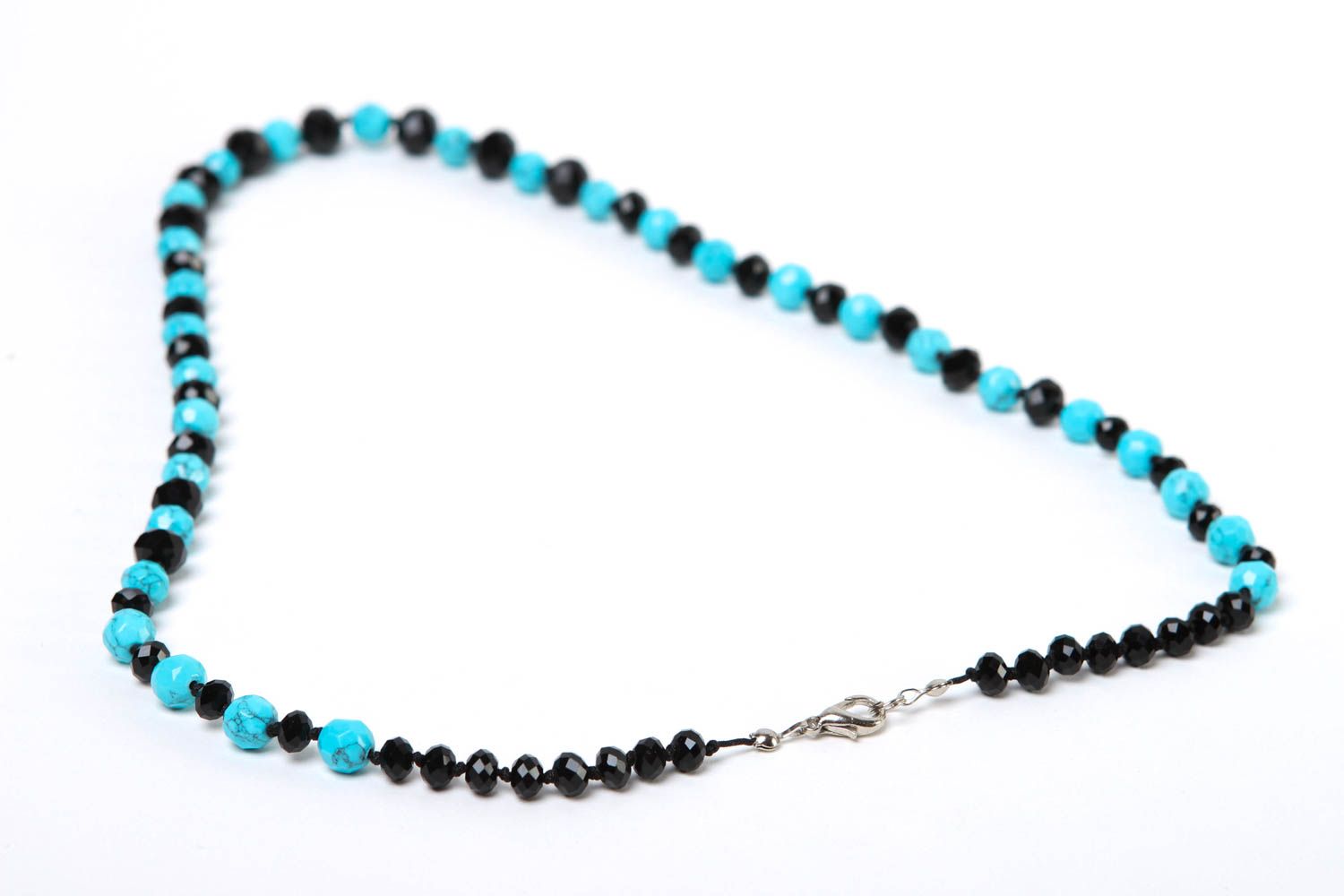 Beautiful handmade beaded necklace long bead necklace artisan jewelry designs photo 4