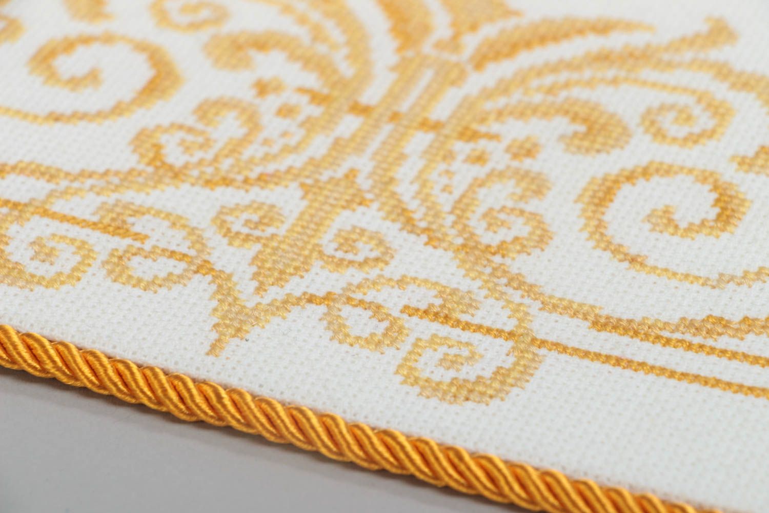 Welcome Türschild handmade aus Textil bestickt schön Künstler für Haus Dekor foto 3
