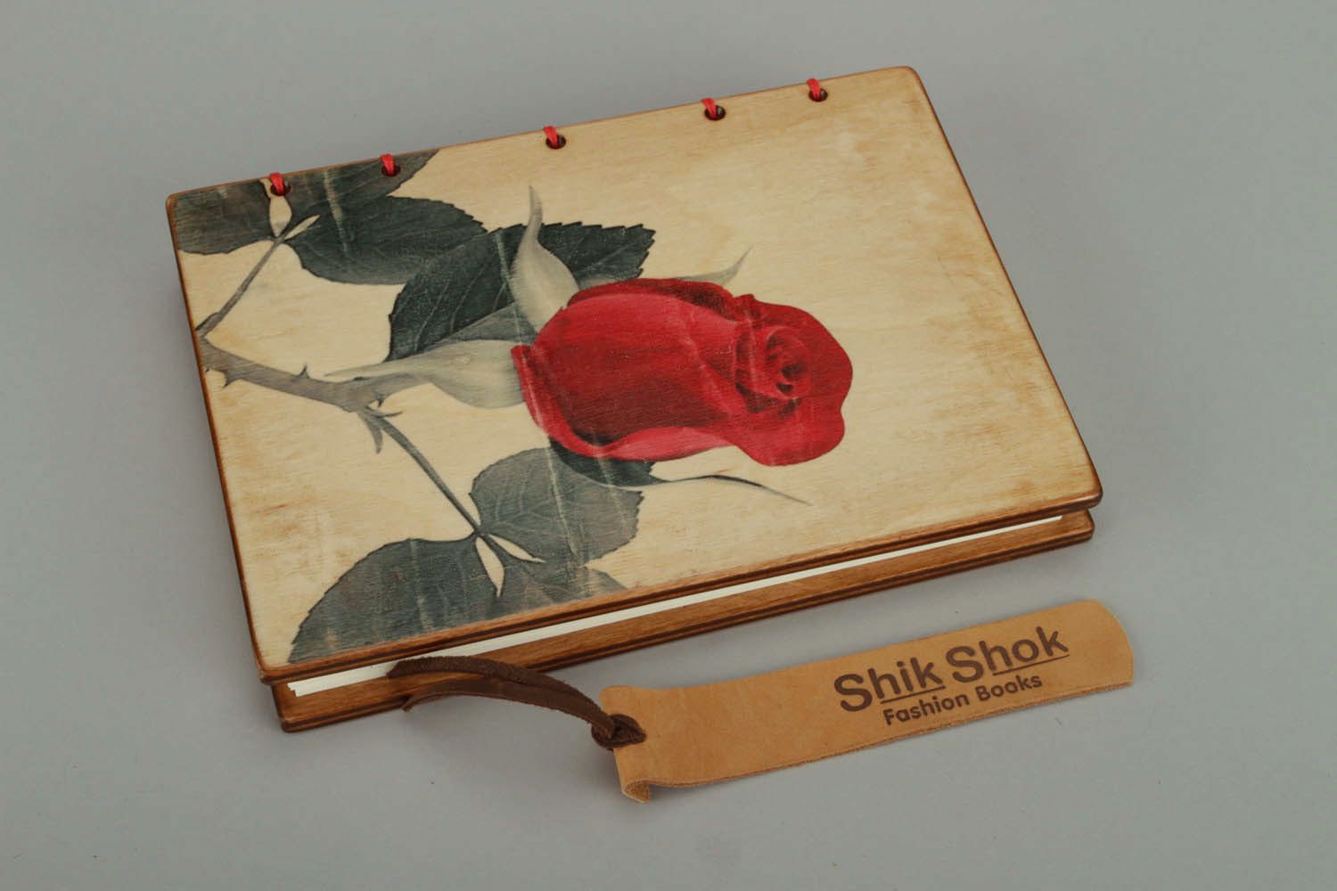 Beautiful handmade designer notebook Rose photo 3