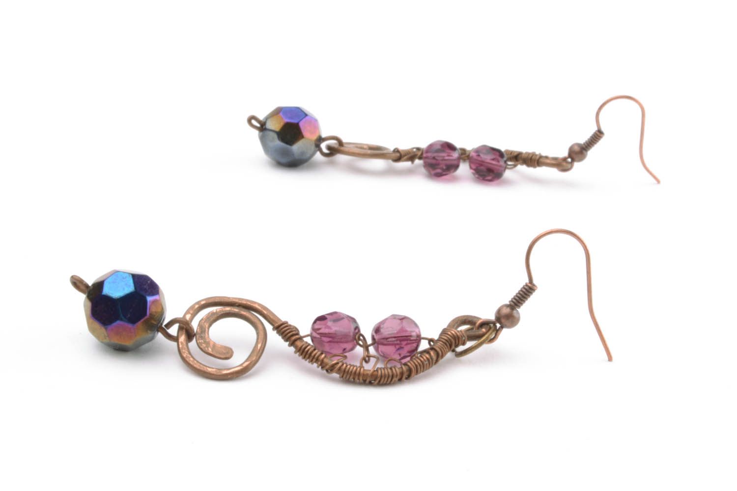 Copper earrings Tales of Scheherazade photo 3