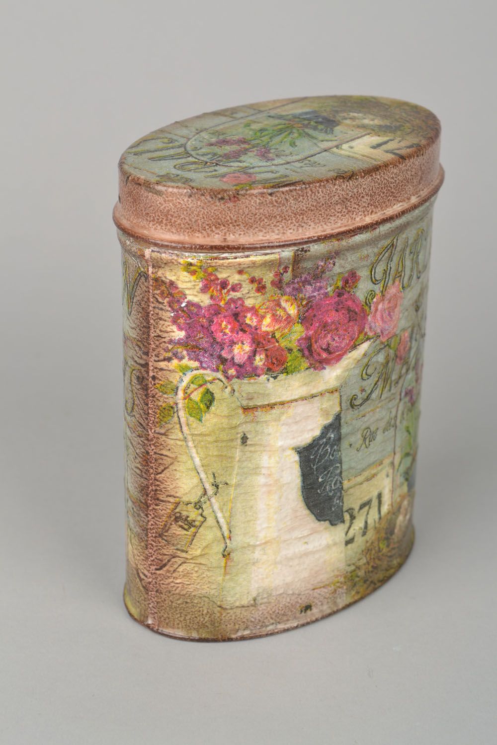 Decoupage pot for dry goods photo 5