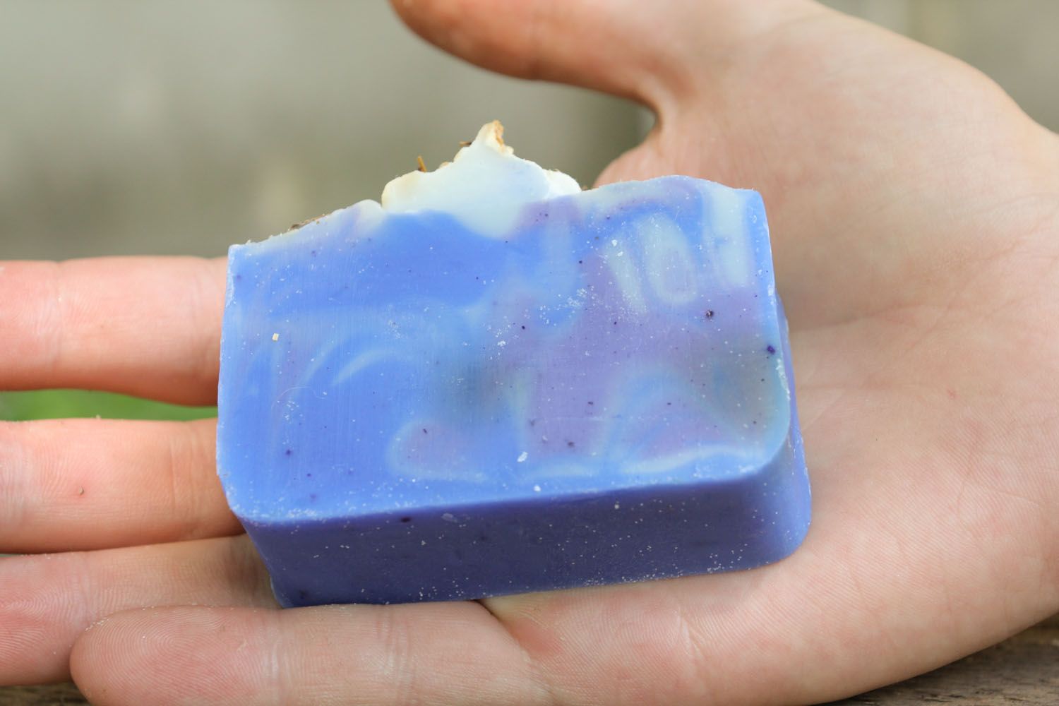 Homemade soap with lavender oil photo 1