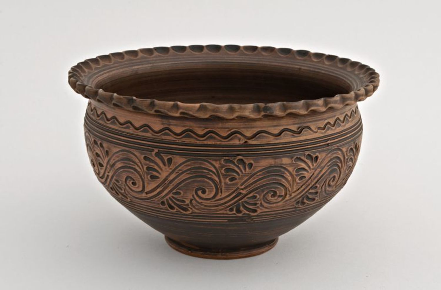Clay bowl for baking photo 2