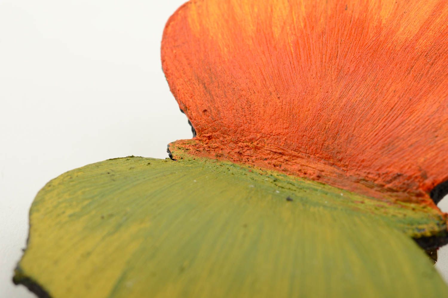 Брошь ручной работы тропическая бабочка авторская бижутерия красивая брошь  фото 4