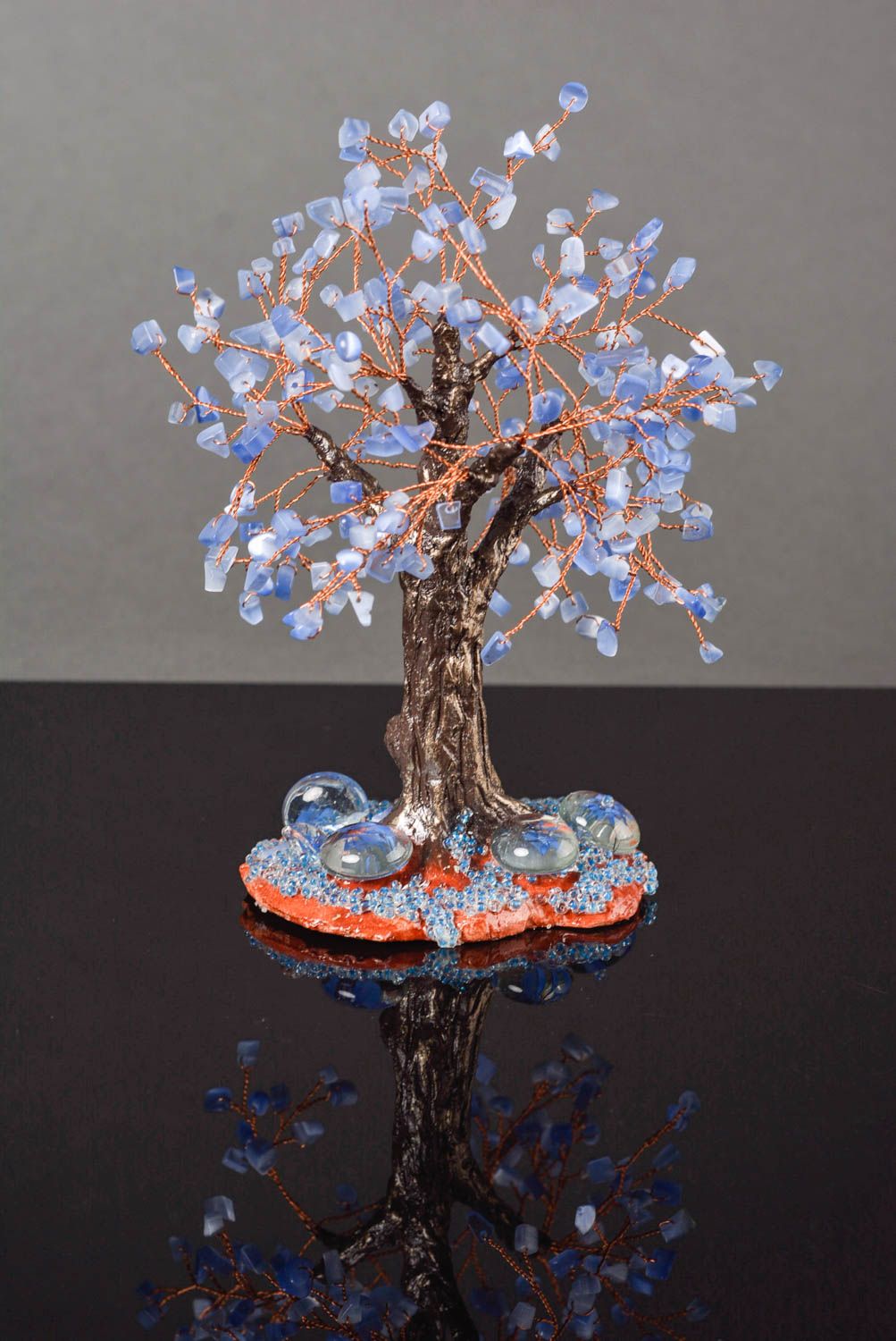 Handmade beaded tree of happiness modern designs the topiary decorative use only photo 1