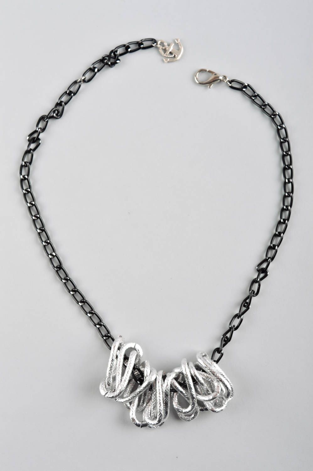 Metall Anhänger Schmuck handgemacht Halskette mit Anhänger Halskette für Frauen foto 5