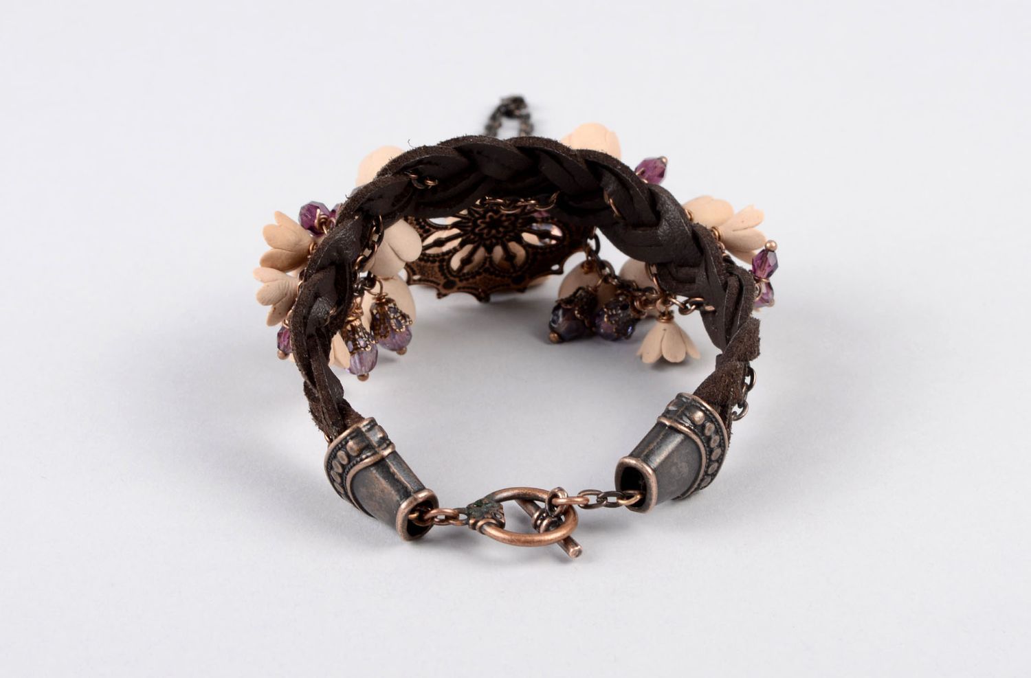 Handmade bracelet designer bracelet for women unusual bracelet with ring photo 5