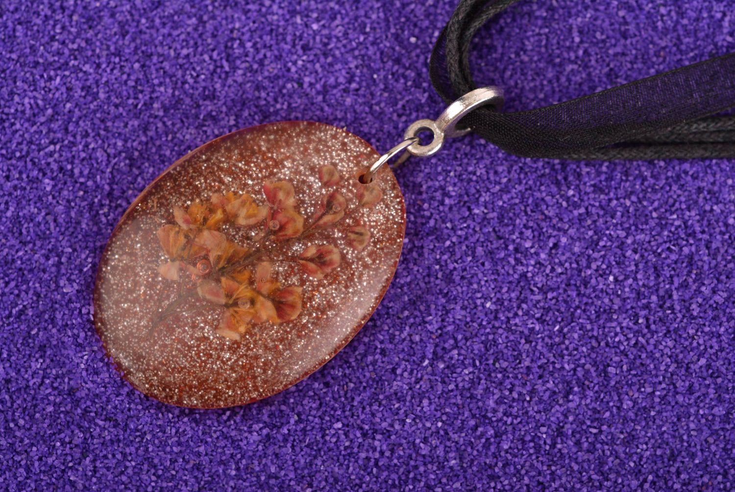 Handmade pendant epoxy pendant for women gift ideas designer accessory photo 1