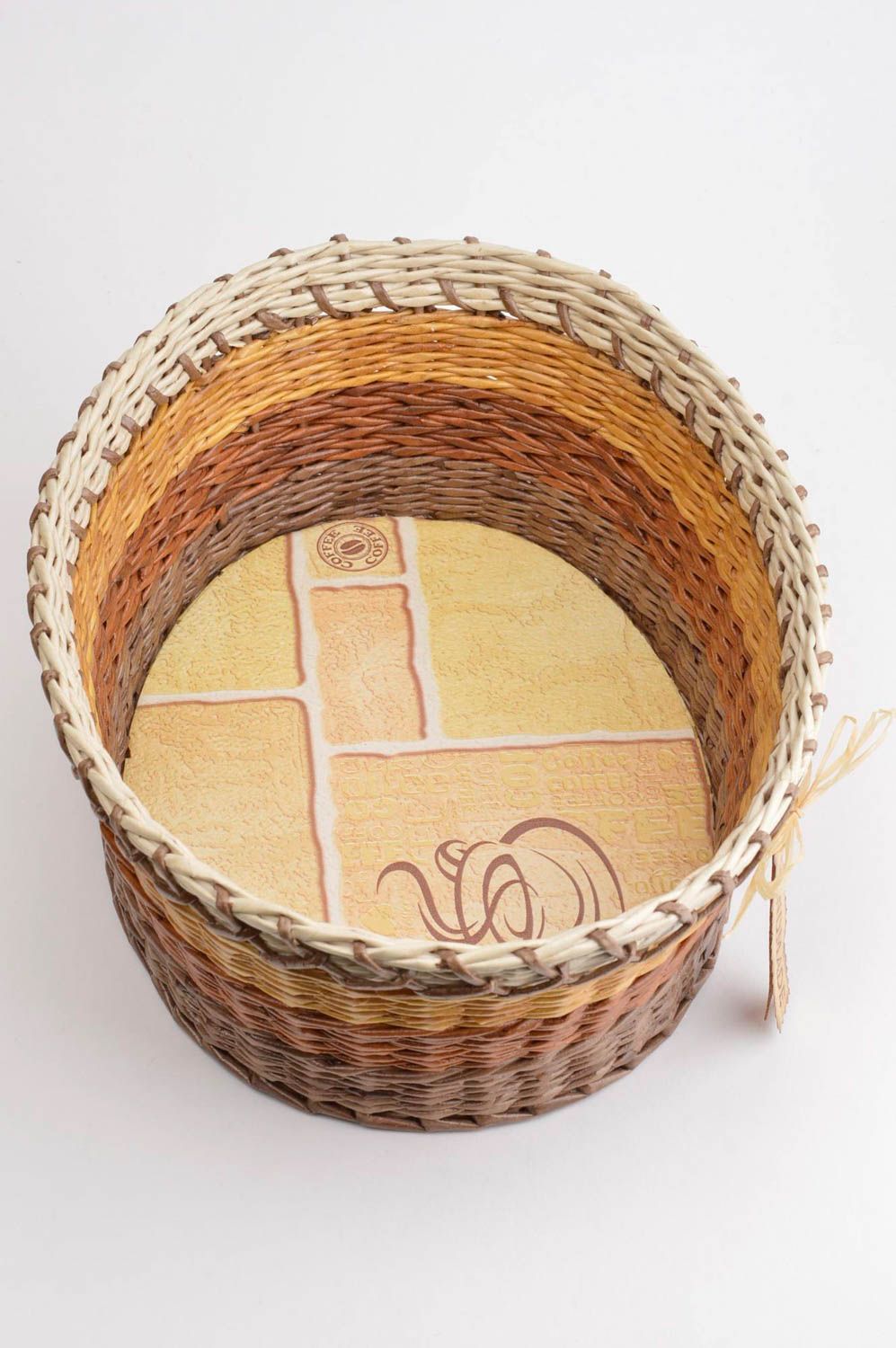 Paper tube box handmade box handmade basket gift basket unusual gift decor ideas photo 2