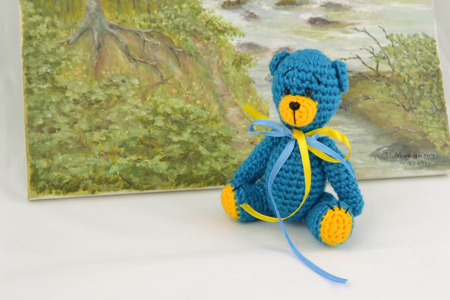 Homemade crochet toy Bear photo 5