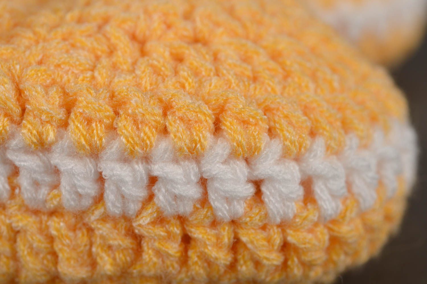 Handmade gelb weiße Babyschuhe Baby Häkelschuhe Mode für Neugeborene warm foto 4