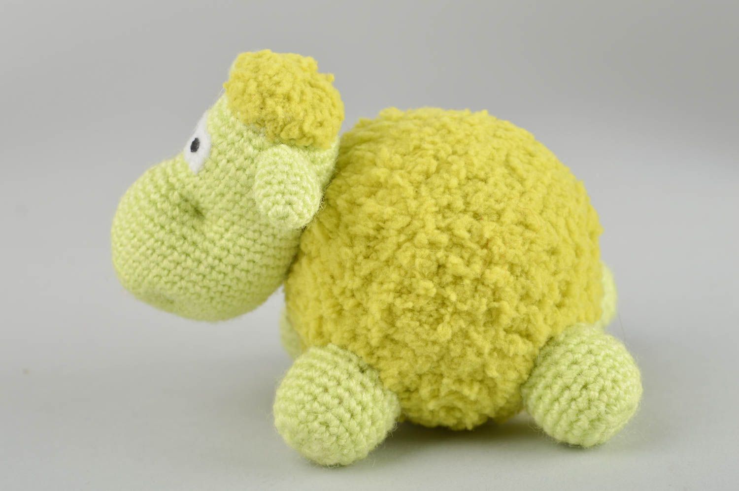 Handmade soft toy lamb toy crochet toy gifts for kids nursery decorating ideas photo 2