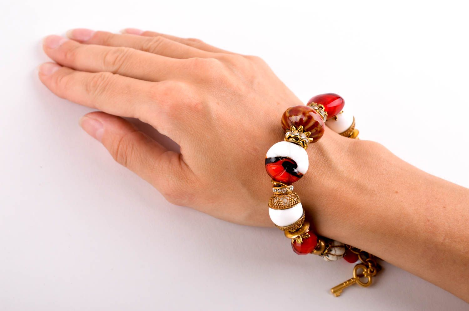 Handmade bracelet with natural stones jewelry stones stylish fashion jewelry photo 5